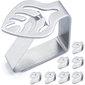 Linghhang - Leaves) Non-Slip Tablecloth Clips 8 Pieces Thick Stainless Steel Decorative Tablecloth Clips - for Picnics, BBQs, Weddings, Parties Linghhang - Leaves) Non-Slip Tablecloth Clips 8 Pieces Thick Stainless Steel Decorative Tablecloth Clips - for Picnics, BBQs, Weddings, Parties
