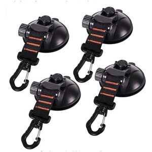 Linghhang - 4 Pack Suction Cup Anchors with Suction Cup Mount for Car, Camping, Tarp, Tent Multifunctional Suction Cup Mount for Use as Car Side Linghhang - 4 Pack Suction Cup Anchors with Suction Cup Mount for Car, Camping, Tarp, Tent Multifunctional Suction Cup Mount for Use as Car Side