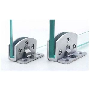 Ymyny - Pack Zinc Alloy Cabinet Glass Door Hinges, Wine Cabinet Door Hinges, Display Cabinet Clamps, No Drilling Required mumu Ymyny - Pack Zinc Alloy Cabinet Glass Door Hinges, Wine Cabinet Door Hinges, Display Cabinet Clamps, No Drilling Required mumu