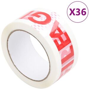 Vidaxl - Packaging Tape 36 pcs fragile Printed White 48 mm x 66 m Vidaxl - Packaging Tape 36 pcs fragile Printed White 48 mm x 66 m