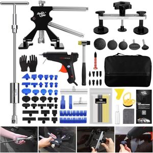 Ikodm - Paintless Dent Repair Tool Kit with Long Blue Dent Removal Tabs, T-Bar Slide Hammer and Dent Lifter, for Removing Vehicle Dents, Objects Ikodm - Paintless Dent Repair Tool Kit with Long Blue Dent Removal Tabs, T-Bar Slide Hammer and Dent Lifter, for Removing Vehicle Dents, Objects