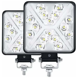 Héloise - Pair 4" Tractor led Work Light 300W 12000LM 6000K 4x4 led Headlight IP67 Motorcycle led Additional Lights Square 8D Lens Extremely High Héloise - Pair 4" Tractor led Work Light 300W 12000LM 6000K 4x4 led Headlight IP67 Motorcycle led Additional Lights Square 8D Lens Extremely High