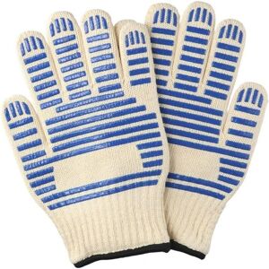 Pair of bbq Gloves, Double-Layer Oven Gloves, Heat Resistant up to 350°C, for Cooking, Welding, Grilling, Baking, Fireplace Ymyny Pair of bbq Gloves, Double-Layer Oven Gloves, Heat Resistant up to 350°C, for Cooking, Welding, Grilling, Baking, Fireplace Ymyny