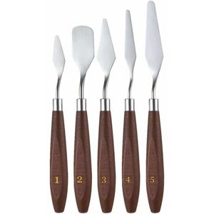 HOOPZI Palette Knives, 5 Pieces Paint Scraper Scraper Palette Knives Set in Stainless Steel for Artist Oil Painting Acrylic Paint HOOPZI Palette Knives, 5 Pieces Paint Scraper Scraper Palette Knives Set in Stainless Steel for Artist Oil Painting Acrylic Paint