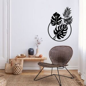 Tonchean - Palm Leaves Metal Wall Decor, Black Hanging Decor Silhouette Wall Art Tropical Leaves for Home Bedroom Living Room Bathroom Kitchen Office Tonchean - Palm Leaves Metal Wall Decor, Black Hanging Decor Silhouette Wall Art Tropical Leaves for Home Bedroom Living Room Bathroom Kitchen Office