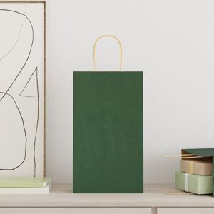 vidaXL Eco Paper Bags 50 pcs - 21x11x36 cm - Green vidaXL Eco Paper Bags 50 pcs - 21x11x36 cm - Green