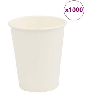 Paper Coffee Cups 1000 pcs 8oz 200ml White vidaXL Paper Coffee Cups 1000 pcs 8oz 200ml White vidaXL