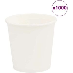 Paper Coffee Cups 1000 pcs 4oz 100ml White vidaXL Paper Coffee Cups 1000 pcs 4oz 100ml White vidaXL