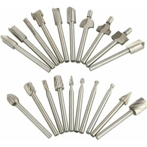 Euritecsa - Paquet de 20 fraises de coupe en carbure de tungstène Dremel forets meuleuse rotative Euritecsa - Paquet de 20 fraises de coupe en carbure de tungstène Dremel forets meuleuse rotative