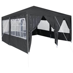 BONNEVIE Party Tent Anthracite and White 400 x 400 x 266 cm CFW126034 BONNEVIE Party Tent Anthracite and White 400 x 400 x 266 cm CFW126034