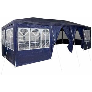 BONNEVIE Party Tent Blue and White 800 x 400 x 266 cm CFW565056 BONNEVIE Party Tent Blue and White 800 x 400 x 266 cm CFW565056