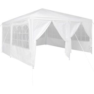 BONNEVIE Party Tent White 400 x 400 x 266 cm Polyester and Steel CFW799750 BONNEVIE Party Tent White 400 x 400 x 266 cm Polyester and Steel CFW799750