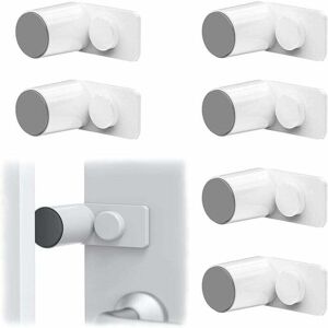 Linghhang - 6 Pcs Anti-Pinch Protection for Doors and Windows (White), Door Stoppers for Child Safety Child Finger Protection Safety Rotatable Finger Linghhang - 6 Pcs Anti-Pinch Protection for Doors and Windows (White), Door Stoppers for Child Safety Child Finger Protection Safety Rotatable Finger
