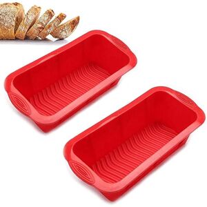 Longziming - pcs Rectangular Silicone Loaf Pan, Silicone Rectangular Bread Loaf Molds Baking Pastry, Cake Pan Large Size Non-Stick Baking Pan for Longziming - pcs Rectangular Silicone Loaf Pan, Silicone Rectangular Bread Loaf Molds Baking Pastry, Cake Pan Large Size Non-Stick Baking Pan for