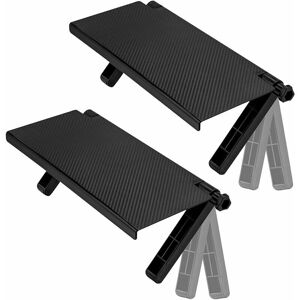 Hoopzi - Pcs tv Top Shelf, Adjustable Wall Mounted tv Shelf, Desktop Computer Monitor Holder Solid Platform Storage Rack, Game Console, Router Hoopzi - Pcs tv Top Shelf, Adjustable Wall Mounted tv Shelf, Desktop Computer Monitor Holder Solid Platform Storage Rack, Game Console, Router