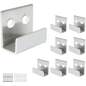 Cyslmuk - 8 Pcs Wall Hook, Stainless Steel Mirror Wall Mounted Hanger Load 50kg for Bathroom Kitchen Heavy Duty Hook Ceramic Tile Photo Frame Display Cyslmuk - 8 Pcs Wall Hook, Stainless Steel Mirror Wall Mounted Hanger Load 50kg for Bathroom Kitchen Heavy Duty Hook Ceramic Tile Photo Frame Display