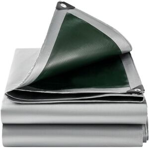 Cyslmuk - pe Protective Tarpaulin Swimming Pool Tarpaulin 3x6m, Waterproof and tear-proof tarpaulin cover, Grey/Green Cyslmuk - pe Protective Tarpaulin Swimming Pool Tarpaulin 3x6m, Waterproof and tear-proof tarpaulin cover, Grey/Green