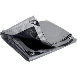 TINOR Pe Tarpaulin Waterproof Heavy Duty Tarpaulin, Waterproof Cover Wood Tarpaulin Protective Cover with Eyelets Multi-Purpose 120g/m², Grey+Black, 2x3m TINOR Pe Tarpaulin Waterproof Heavy Duty Tarpaulin, Waterproof Cover Wood Tarpaulin Protective Cover with Eyelets Multi-Purpose 120g/m², Grey+Black, 2x3m