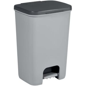 Curver Essentials 40L waste bin, grey Curver Essentials 40L waste bin, grey