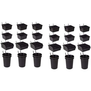TLILY Pegboard Bins Peg Board Cups with Hooks & Loops 24 Pack,Assortment Organizer Accessory,Tools Storage Arrange System Kit TLILY Pegboard Bins Peg Board Cups with Hooks & Loops 24 Pack,Assortment Organizer Accessory,Tools Storage Arrange System Kit