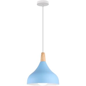 AXHUP Pendant Light, Modern Chandelier with Wood Pattern, Simple Style Hanging Lighting Fixtures for Living Rooms Dining Room Kitchen Bedroom (Blau) AXHUP Pendant Light, Modern Chandelier with Wood Pattern, Simple Style Hanging Lighting Fixtures for Living Rooms Dining Room Kitchen Bedroom (Blau)