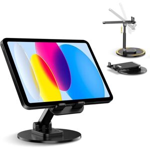 HÉLOISE Phone Holder, Foldable Tablet Stand for Desk, Height Adjustable Portable Multi-Angle Adjustable, 360° Rotation Holder for iPhone, Samsung Phones and HÉLOISE Phone Holder, Foldable Tablet Stand for Desk, Height Adjustable Portable Multi-Angle Adjustable, 360° Rotation Holder for iPhone, Samsung Phones and