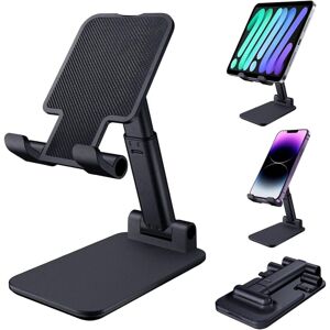 HÉLOISE Cell Phone Stand, Folding Desktop Phone Stand, Angle Height Adjustable Portable Mobile Phone Holder for Desk, Office, Tablet Stand Compatible with HÉLOISE Cell Phone Stand, Folding Desktop Phone Stand, Angle Height Adjustable Portable Mobile Phone Holder for Desk, Office, Tablet Stand Compatible with