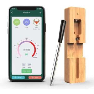YMYNY Piece Bluetooth Kitchen Temperature Sensor, 50 m, Wireless Meat Thermometer with Timer and Alarm Function, Connection, Kitchen Thermometer for Air YMYNY Piece Bluetooth Kitchen Temperature Sensor, 50 m, Wireless Meat Thermometer with Timer and Alarm Function, Connection, Kitchen Thermometer for Air