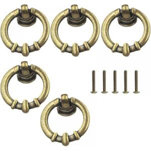 Piece Vintage Cabinet Handles, Antique Brass, Furniture Handles, Knobs with Screws for Drawers, Kitchen Cabinet Doors (Brass) Ymyny Piece Vintage Cabinet Handles, Antique Brass, Furniture Handles, Knobs with Screws for Drawers, Kitchen Cabinet Doors (Brass) Ymyny