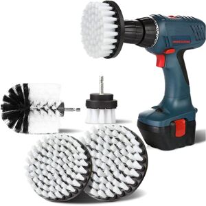 Tinor - Pieces Drill Cleaning Brush, 2'/3.5'/4'/5' Rotary Brush Cleaning for Electric Drill Soft Bristle Drill Brush for Carpet Cleaning (White) Tinor - Pieces Drill Cleaning Brush, 2'/3.5'/4'/5' Rotary Brush Cleaning for Electric Drill Soft Bristle Drill Brush for Carpet Cleaning (White)