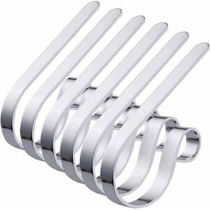 Linghhang - 6 Pieces Metal Christmas Stocking Holders Non-Slip Safety Christmas Stocking Holders Christmas Fireplace Hooks for Christmas Decoration Linghhang - 6 Pieces Metal Christmas Stocking Holders Non-Slip Safety Christmas Stocking Holders Christmas Fireplace Hooks for Christmas Decoration