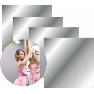 HÉLOISE Pieces Mirror Effect Acrylic Wall Stickers - No Glass - Home Bedroom Wall Decor (30x30cm) HÉLOISE Pieces Mirror Effect Acrylic Wall Stickers - No Glass - Home Bedroom Wall Decor (30x30cm)