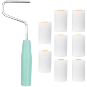 Tinor - Pieces Paint Roller Kit, with 8 Small Paint Roller Sleeves, Small Paint Roller, Non-Slip Handle, for Wall and Ceiling Decoration Tinor - Pieces Paint Roller Kit, with 8 Small Paint Roller Sleeves, Small Paint Roller, Non-Slip Handle, for Wall and Ceiling Decoration