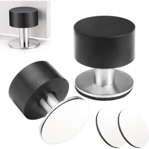 Csparkv - Pieces Wall Door Stop, Stainless Steel Door Stop, Adhesive Wall Door Stop, Door Stops with Shockproof Rubber, for Kitchen, Bedroom, Office Csparkv - Pieces Wall Door Stop, Stainless Steel Door Stop, Adhesive Wall Door Stop, Door Stops with Shockproof Rubber, for Kitchen, Bedroom, Office