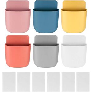 WOIYIC Pieces Wall Mounted Remote Control Holder, Wall Mounted Organizer Box Storage, Portable Wall Mounted Phone Holder - 6 Colors WOIYIC Pieces Wall Mounted Remote Control Holder, Wall Mounted Organizer Box Storage, Portable Wall Mounted Phone Holder - 6 Colors