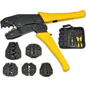 TRIMEC Pince Sertir Cosse Électrique: 5 en 1 Pince à Sertir Cosses Électriques Embout de Cable Kit Outillage Electricien pour Connecteur Isolé avec Sac TRIMEC Pince Sertir Cosse Électrique: 5 en 1 Pince à Sertir Cosses Électriques Embout de Cable Kit Outillage Electricien pour Connecteur Isolé avec Sac