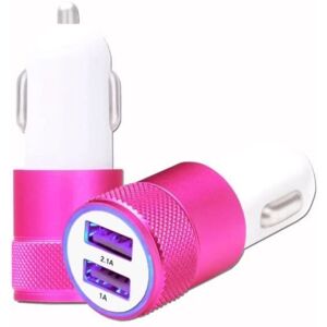Pink USB Car Cigarette Lighter Charger Dual Ports Ultra Fast USB X2 Car Charger 12-24V for Oppo Find N2 Pink USB Car Cigarette Lighter Charger Dual Ports Ultra Fast USB X2 Car Charger 12-24V for Oppo Find N2