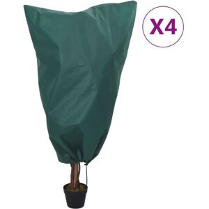 vidaXL Plant Fleece Cover - Green - 0.8 x 1 m - 4 pcs vidaXL Plant Fleece Cover - Green - 0.8 x 1 m - 4 pcs