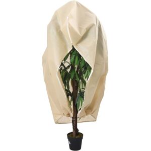 vidaXL Beige Plant Fleece Covers with Zip - Garden Frost Protection - 4 pcs vidaXL Beige Plant Fleece Covers with Zip - Garden Frost Protection - 4 pcs