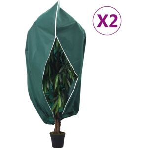 Plant Fleece Covers with Zip 2 pcs 70 g/m² 2.36x2 m vidaXL Plant Fleece Covers with Zip 2 pcs 70 g/m² 2.36x2 m vidaXL