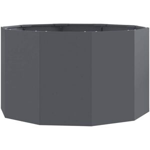 Planter Anthracite 90 x 90 x 50 cm Steel vidaXL Planter Anthracite 90 x 90 x 50 cm Steel vidaXL
