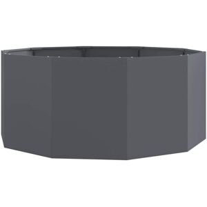Planter Anthracite 120 x 120 x 50 cm Steel vidaXL Planter Anthracite 120 x 120 x 50 cm Steel vidaXL