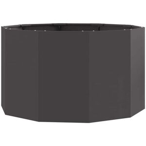 Planter Black 90 x 90 x 50 cm Steel vidaXL Planter Black 90 x 90 x 50 cm Steel vidaXL