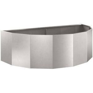 Planter Silver 120 x 60 x 35 cm Stainless Steel vidaXL Planter Silver 120 x 60 x 35 cm Stainless Steel vidaXL