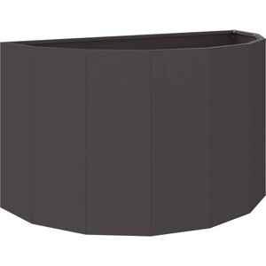 Planter Black 90 x 45 x 50 cm Steel vidaXL Planter Black 90 x 45 x 50 cm Steel vidaXL