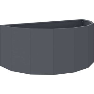 Planter Anthracite 90 x 45 x 35 cm Steel vidaXL Planter Anthracite 90 x 45 x 35 cm Steel vidaXL