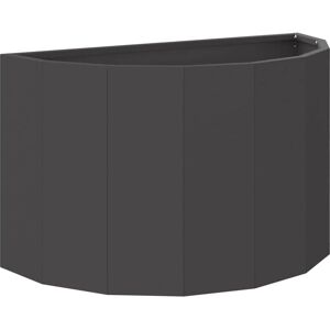 Planter Black 60 x 30 x 35 cm Steel vidaXL Planter Black 60 x 30 x 35 cm Steel vidaXL