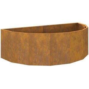 Planter Rusty 120 x 60 x 35 cm Weathering Steel vidaXL Planter Rusty 120 x 60 x 35 cm Weathering Steel vidaXL