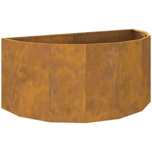 Planter Rusty 120 x 60 x 50 cm Weathering Steel vidaXL Planter Rusty 120 x 60 x 50 cm Weathering Steel vidaXL
