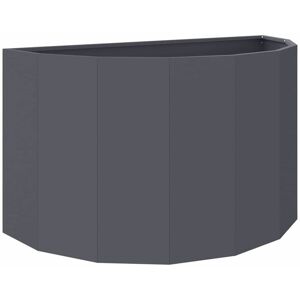 Planter Anthracite 90 x 45 x 50 cm Steel vidaXL Planter Anthracite 90 x 45 x 50 cm Steel vidaXL